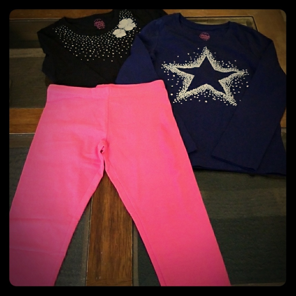 3 piece girl bundle M (7-8)